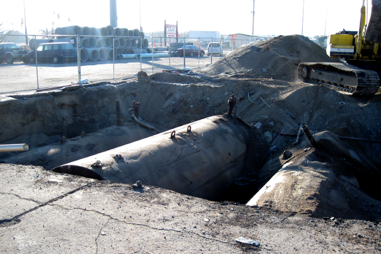 Former gas station site