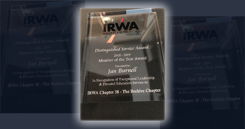 IRWA Member of the Year Award